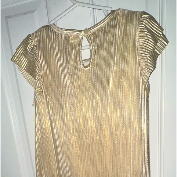 Girls gold dress - Picture 2 of 3